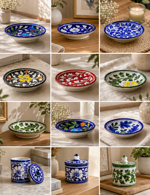 The 14-Step Process Behind Every Piece of Jaipur Blue Pottery