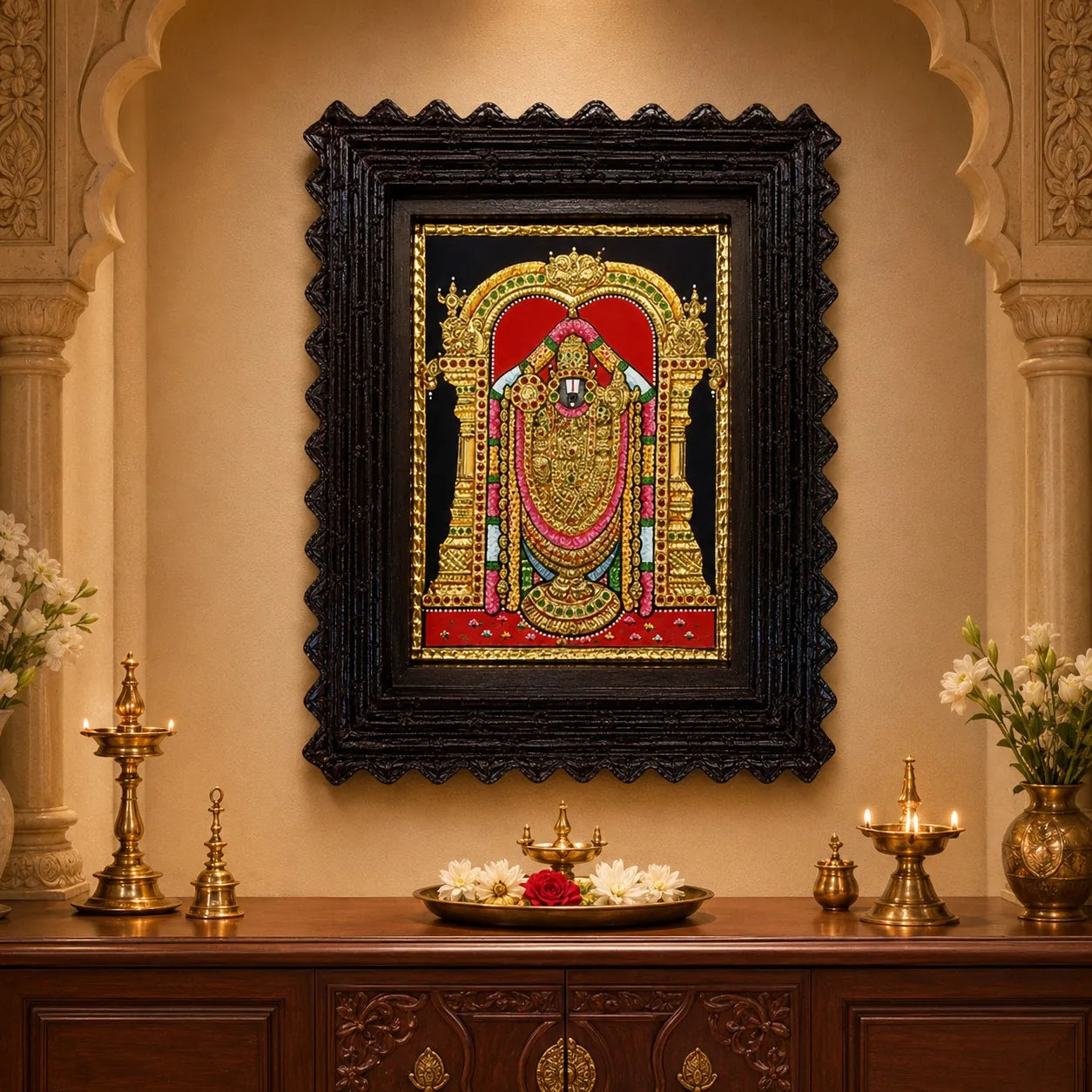 Inside an Artist's Studio: How a Tanjore Painting Takes Three Months to Complete