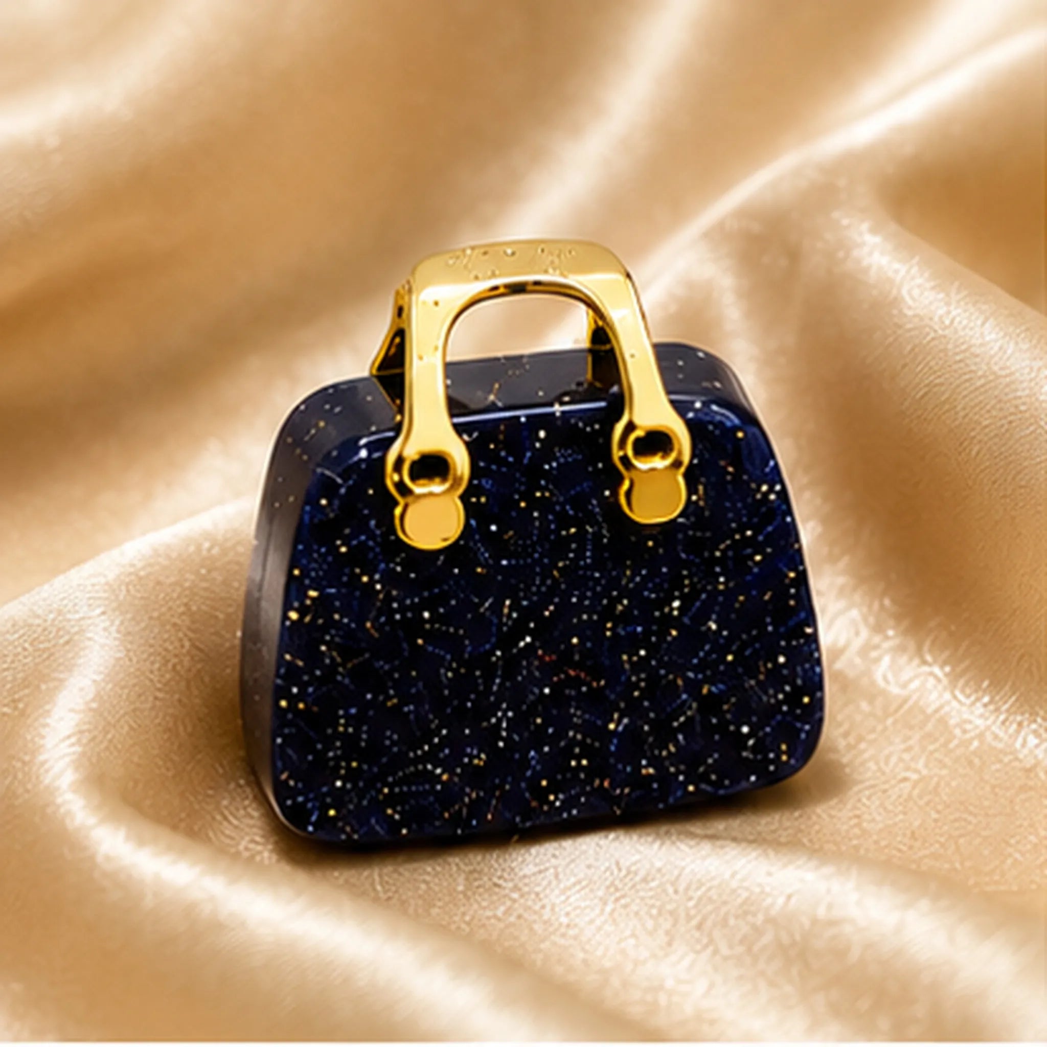 Blue Goldstone Handbag Pendant