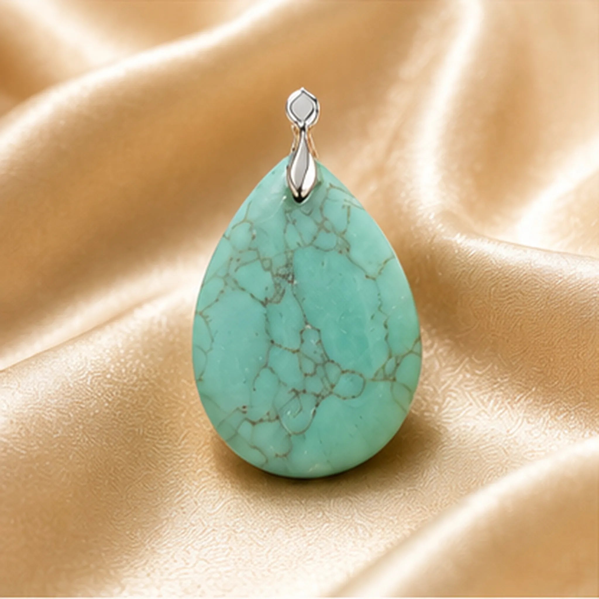 Turquoise Teardrop Pendant