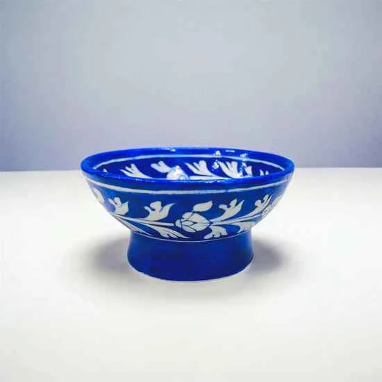 5-Inch Blue Pottery Bowl