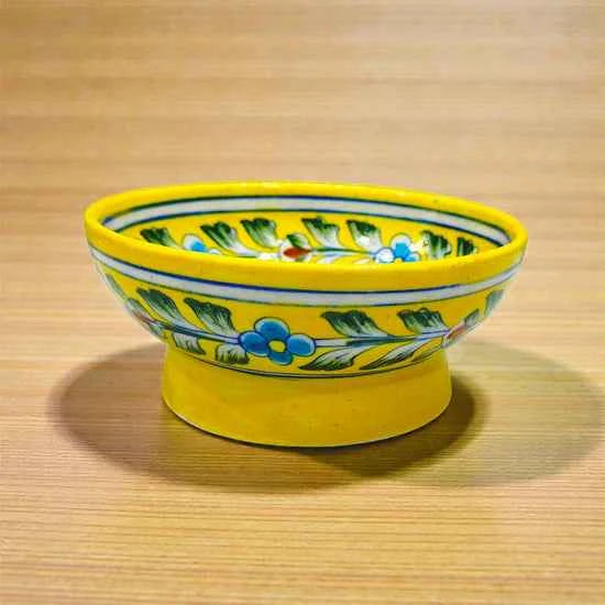 6-inch Blue Pottery Bowl