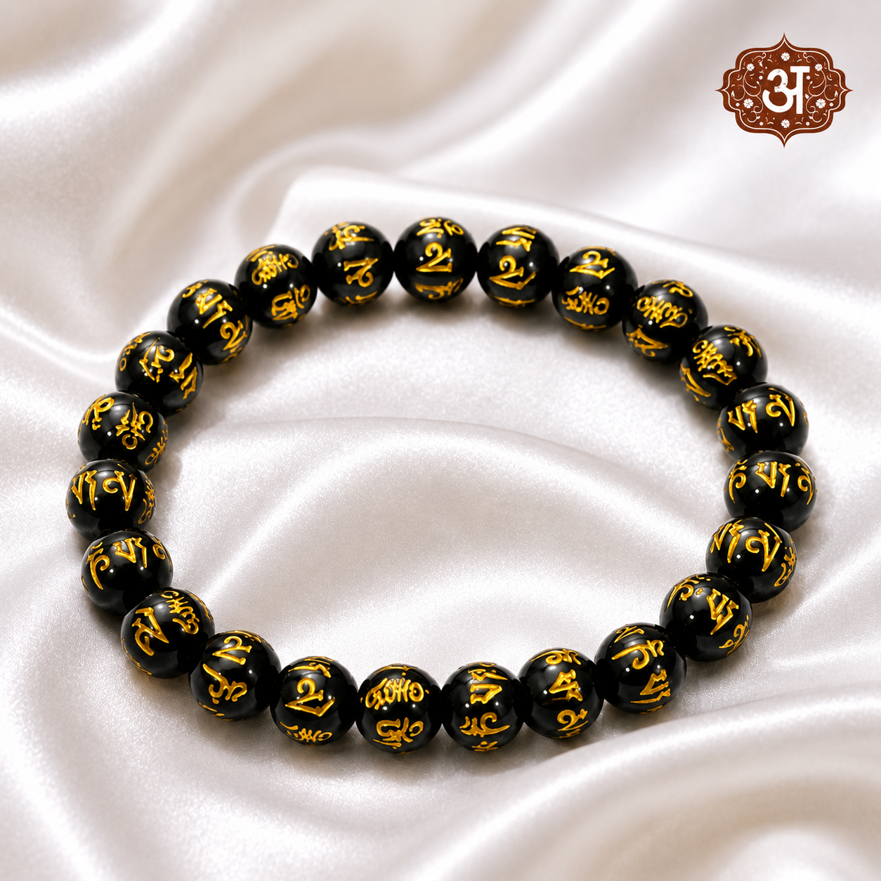 Black Om Money Bracelet