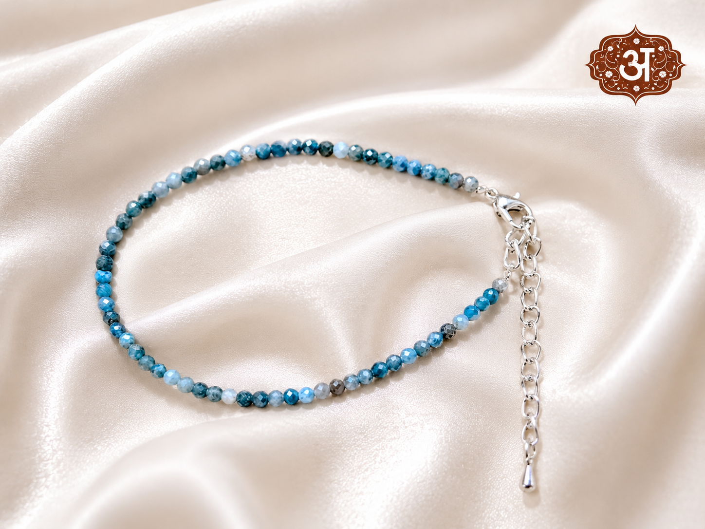 Blue Apatite Anklet