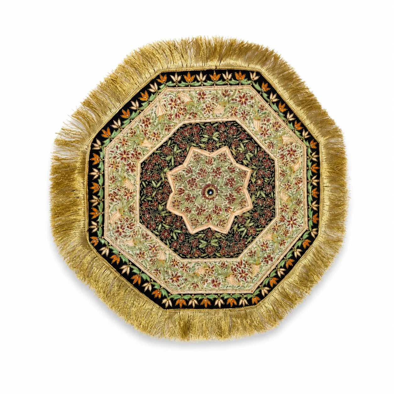 Burgundy Bloom  Octagonal