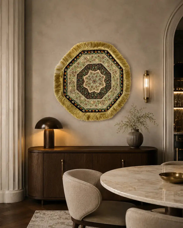 Burgundy Bloom  Octagonal