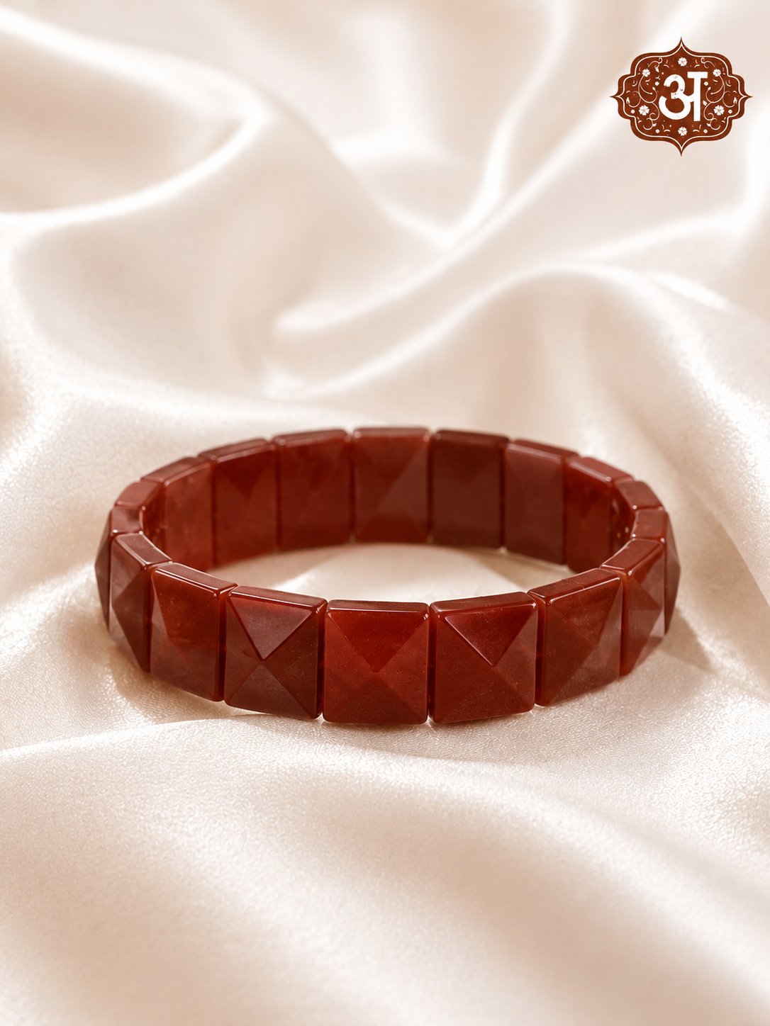 Red Aventurine Pyramid Bracelet