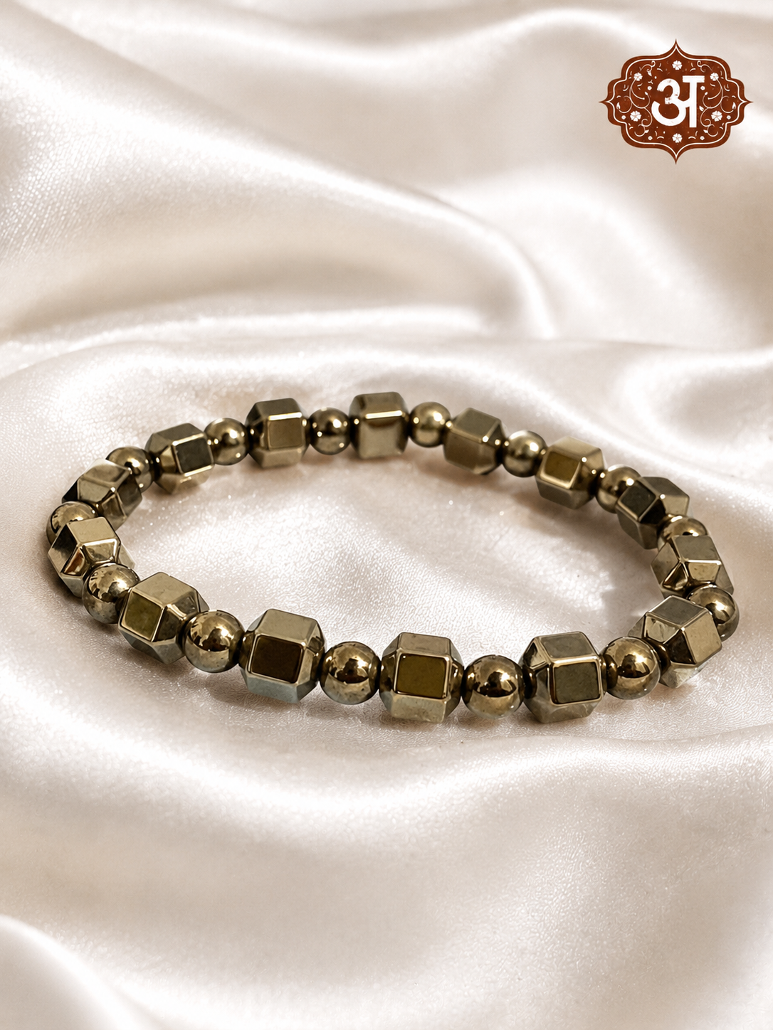 Hematite Cube Bracelet