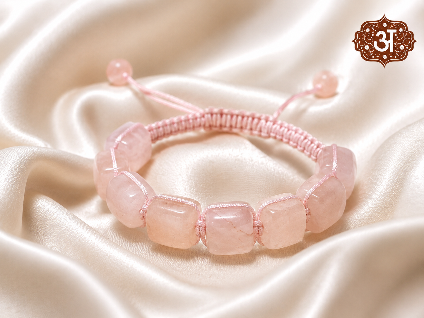 Rose Quartz Adjustable Bracelet