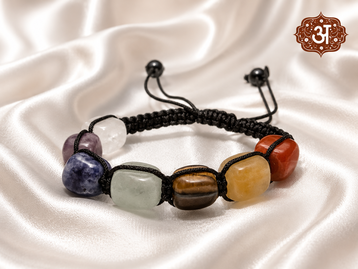 Seven Chakra Adjustable Healing Bracelet