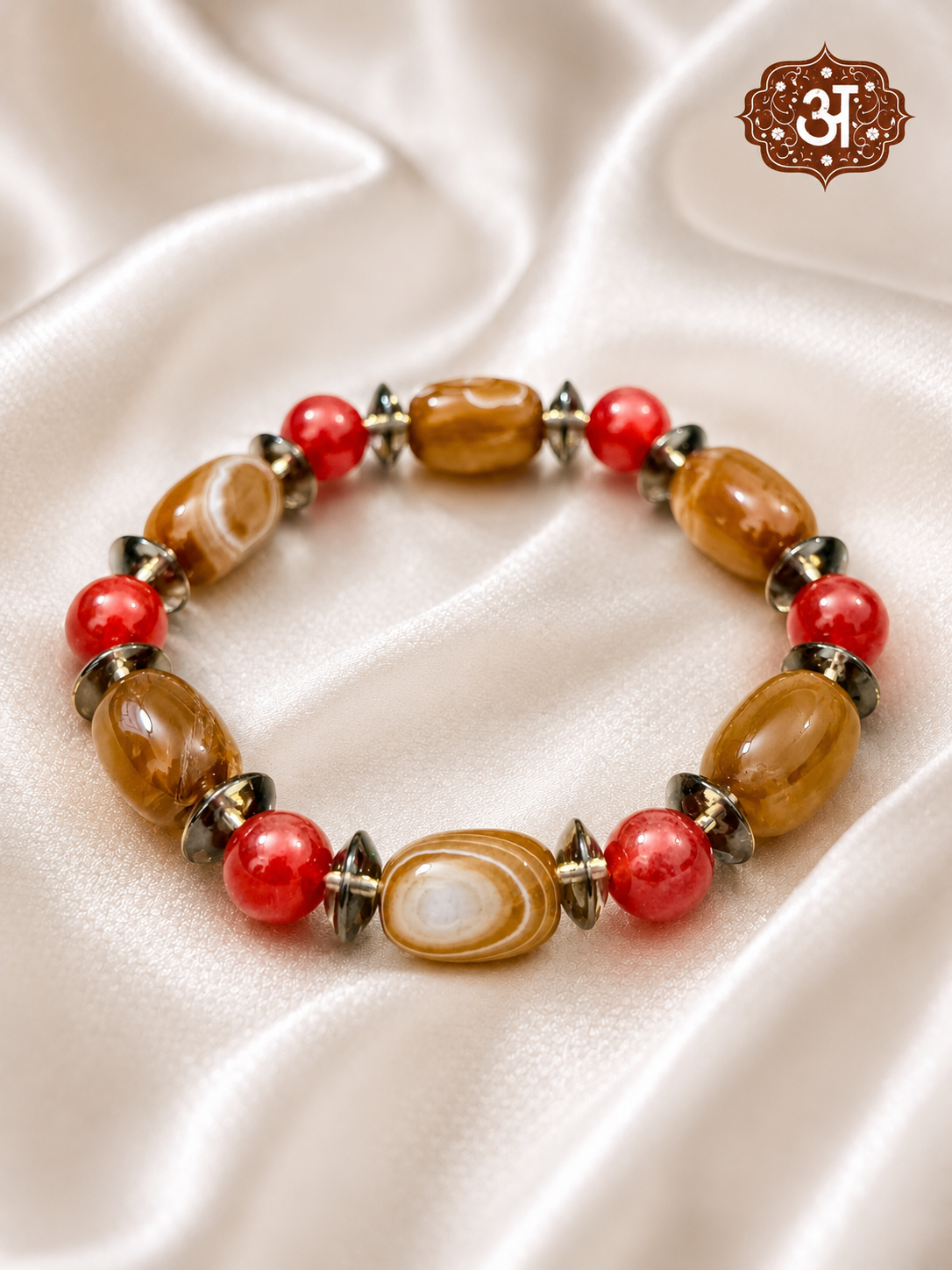 Tibetan Eye Agate Designer Bracelet