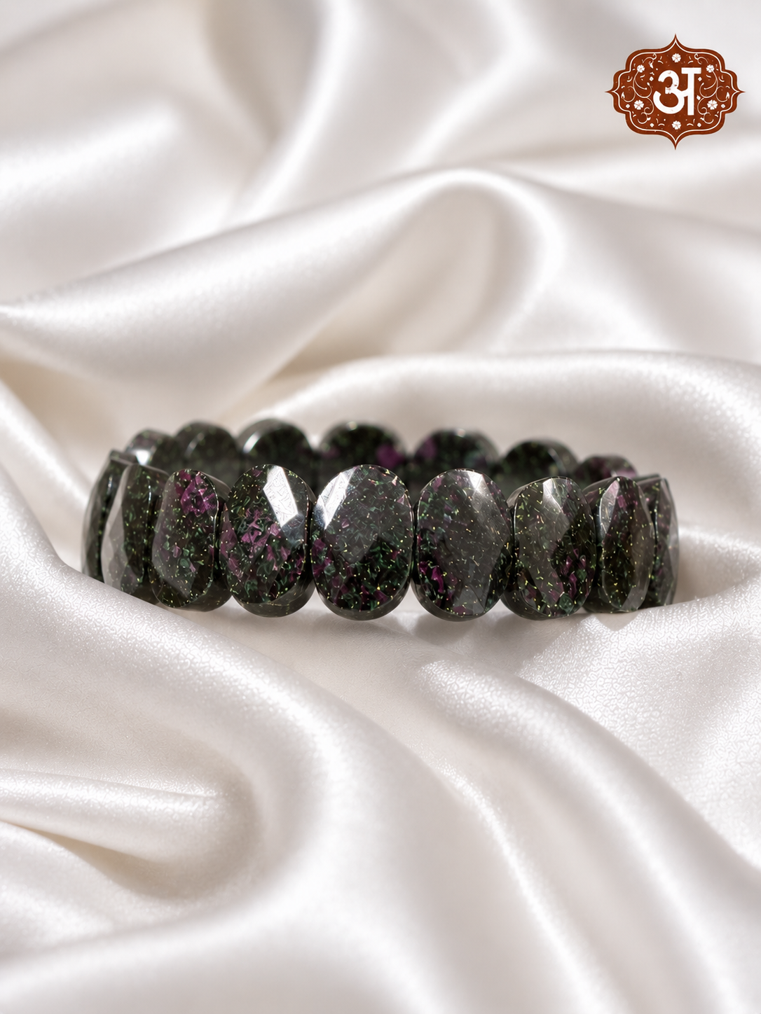 Ruby Zoisite Faceted Bracelet