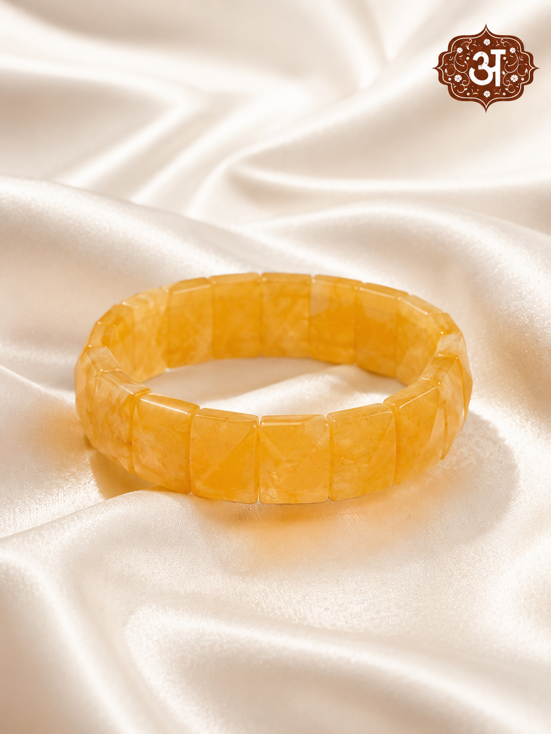 Citrine Pyramid Bracelet