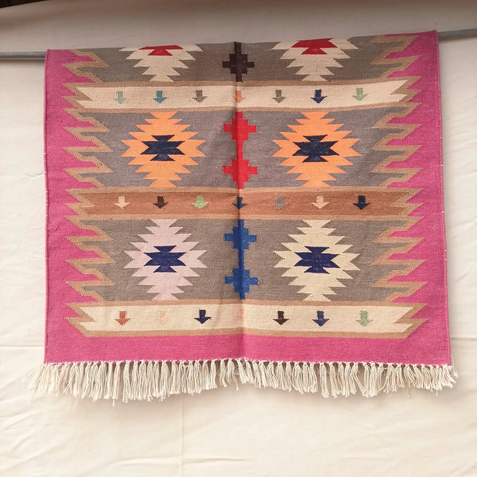 Heritage Geometric Handwoven Dhurrie