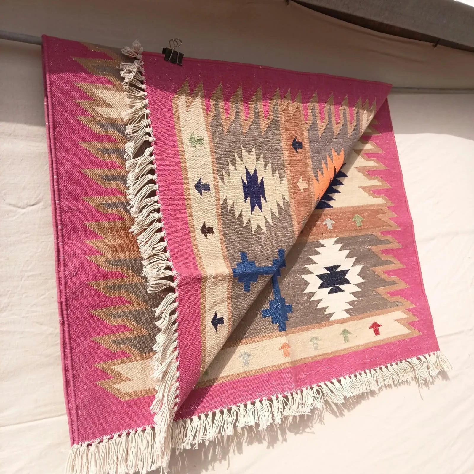 Heritage Geometric Handwoven Dhurrie