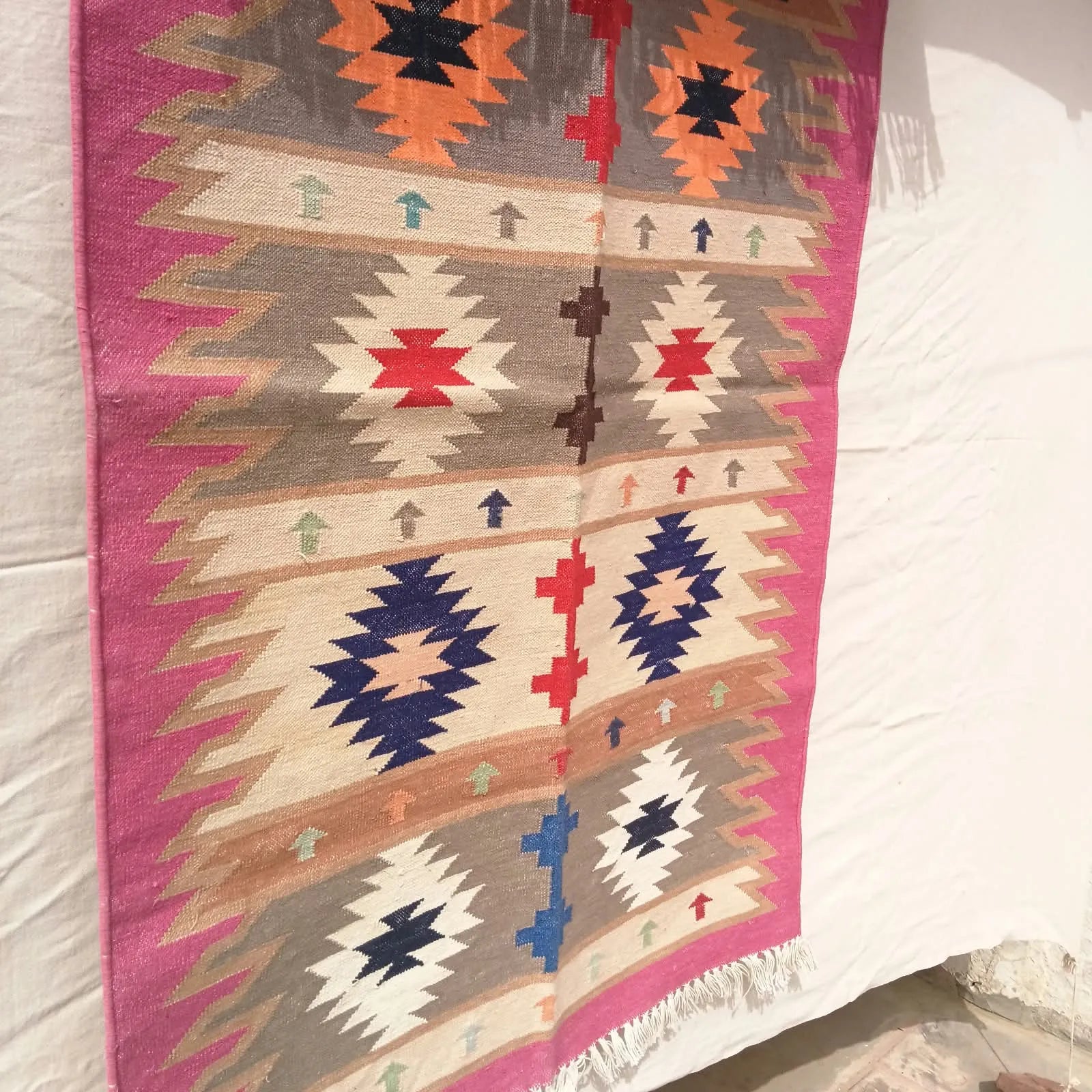 Heritage Geometric Handwoven Dhurrie