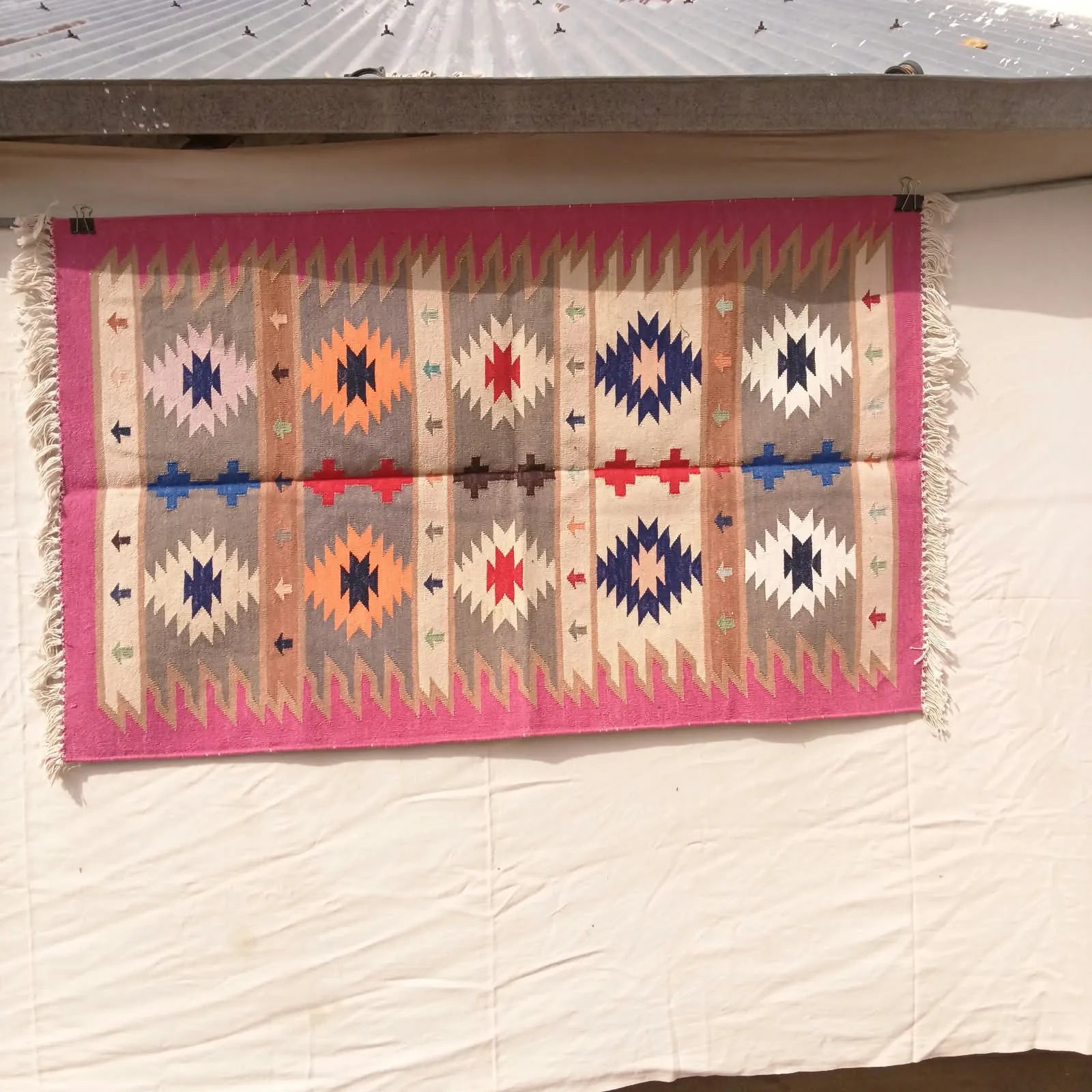 Heritage Geometric Handwoven Dhurrie