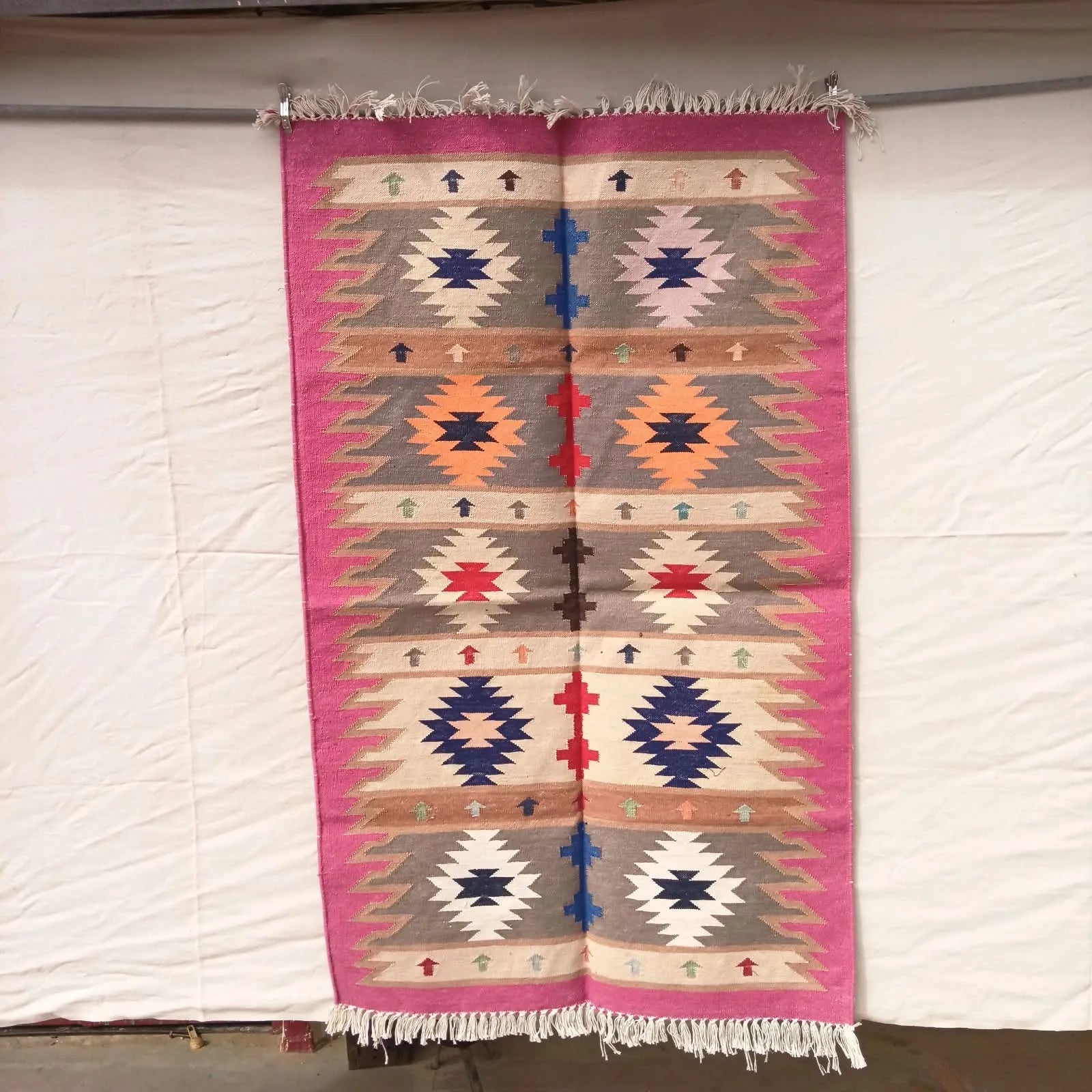 Heritage Geometric Handwoven Dhurrie
