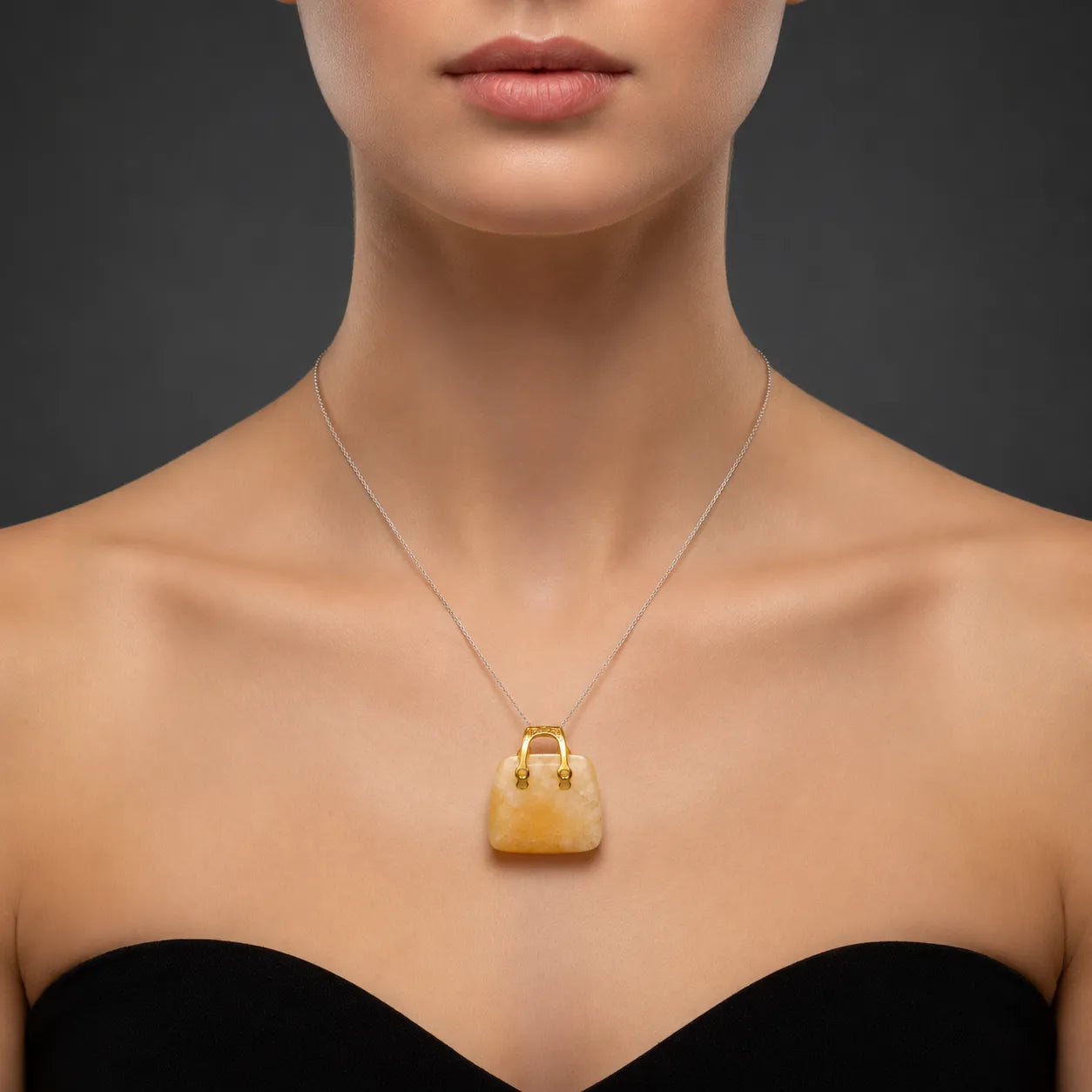 Citrine Handbag Pendant