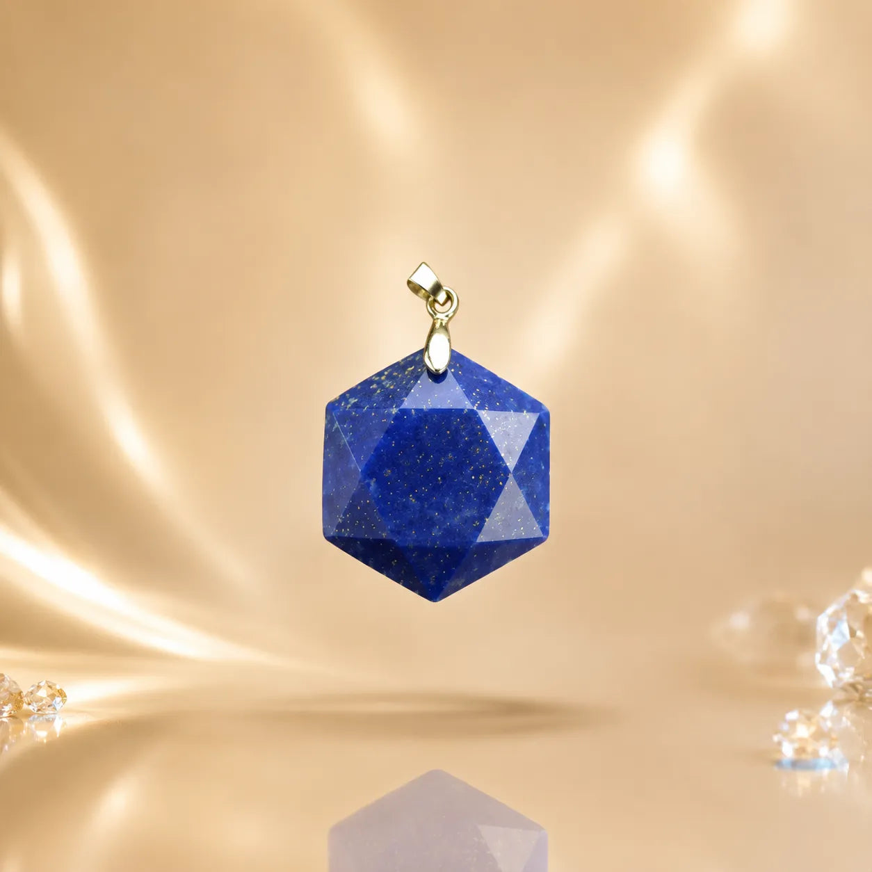Lapis Lazuli Geometric Pendant