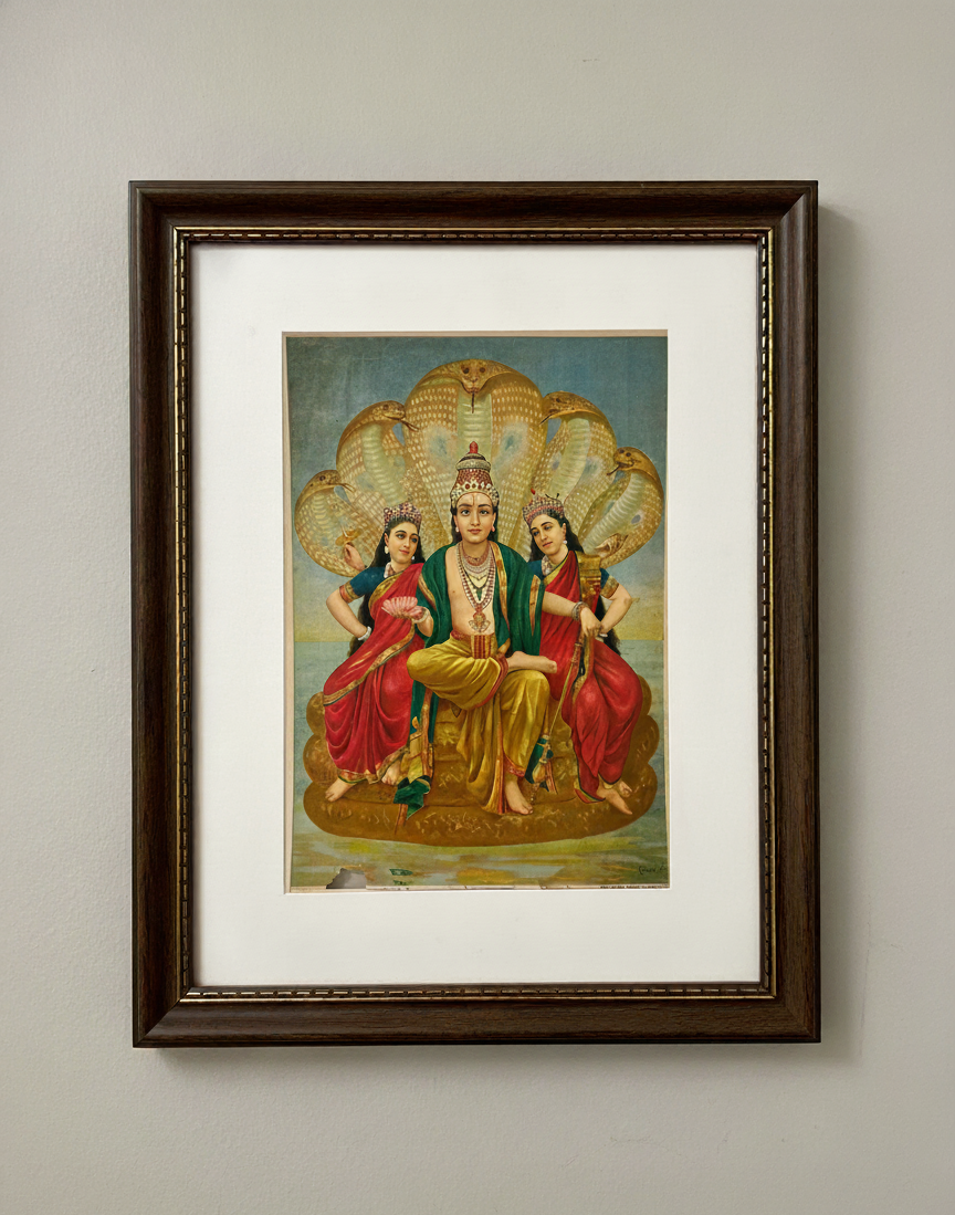 Vishnu with sridevi and bhudevi