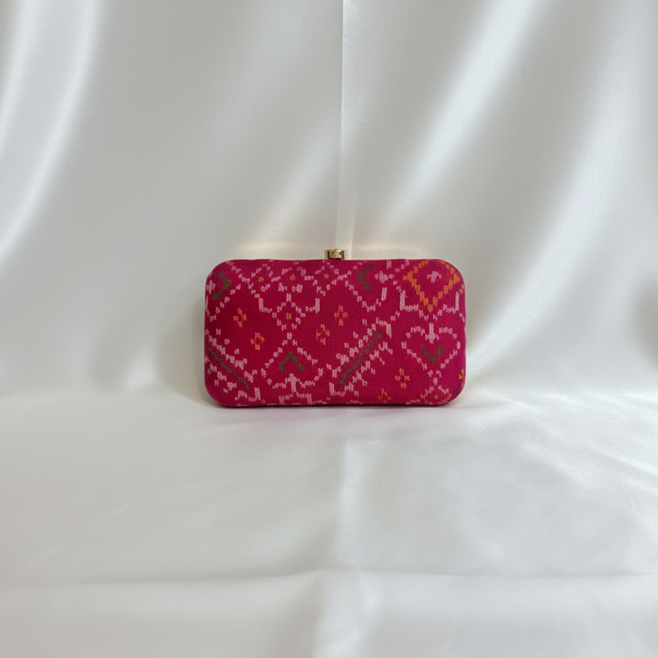 Patola Pink Clutch