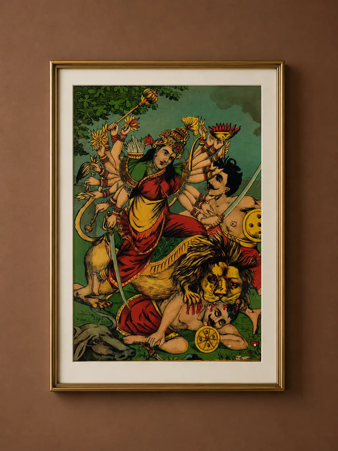 Goddess Durga Slaying Mahishasura
