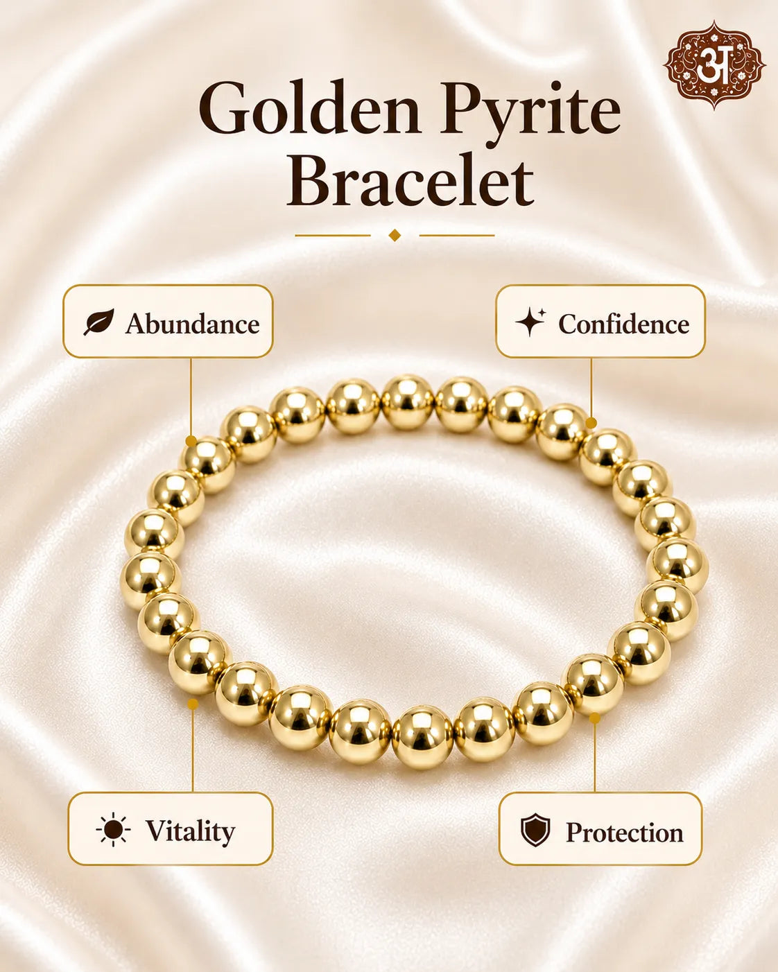 Golden Pyrite Bracelet (Fame & Fortune)