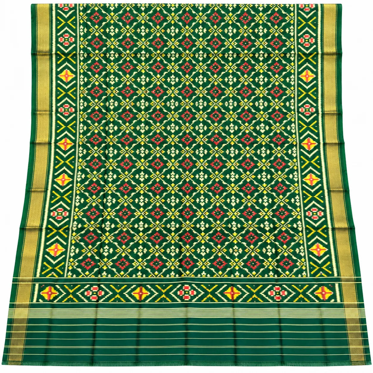 Emerald Heritage Single Ikat Dupatta
