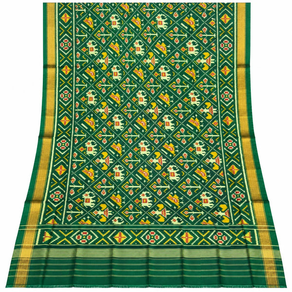 Emerald Motif Heritage Single Ikat Dupatta