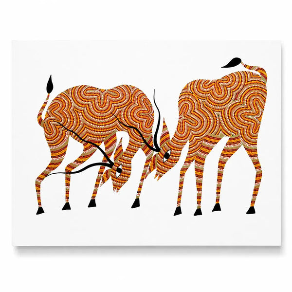 Harmony of the Wild in Bhil Art Painting by Sunita Parmar