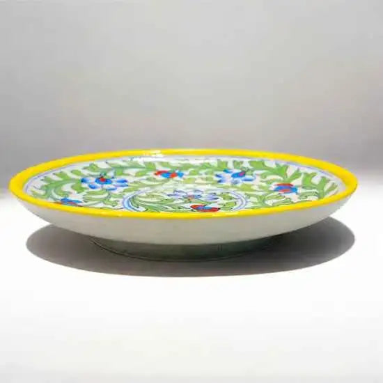 10 Inch Blue Pottery Plate