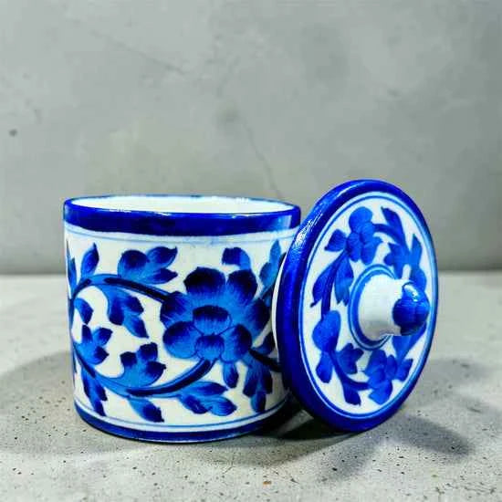 4-inch Blue Pottery Jar