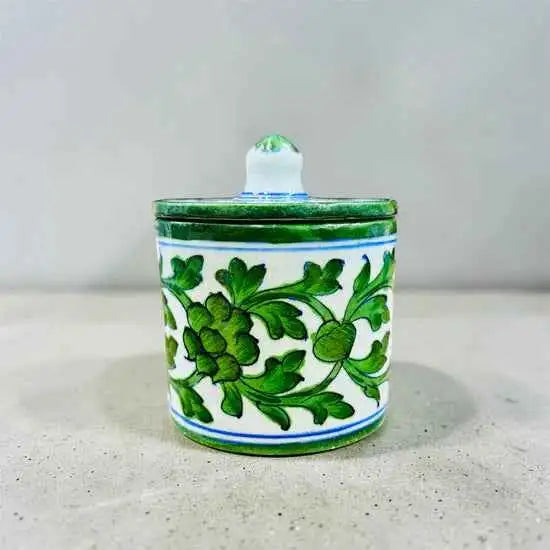 4-inch Blue Pottery Jar