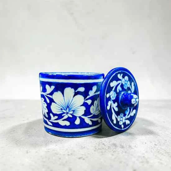 4-inch Blue Pottery Jar