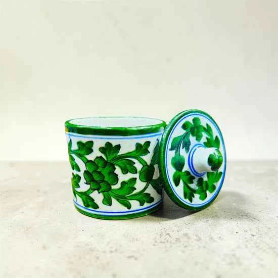 4-inch Blue Pottery Jar