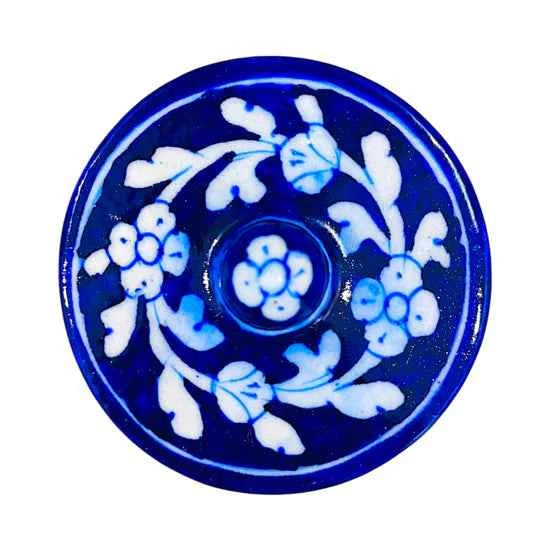 4-inch Blue Pottery Jar