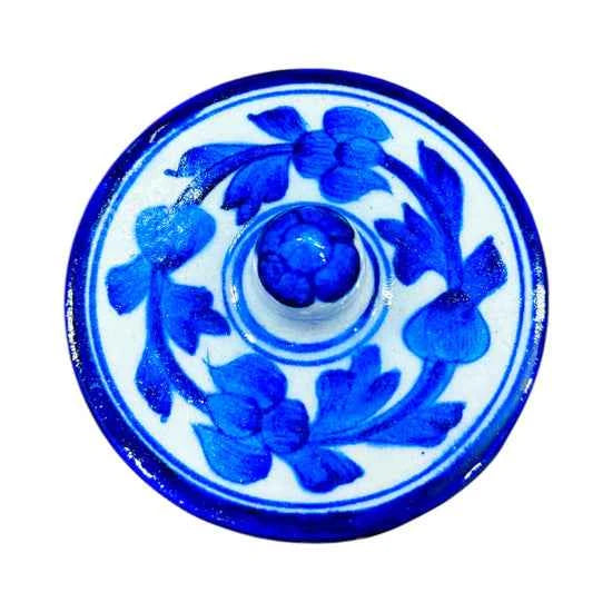 4-inch Blue Pottery Jar