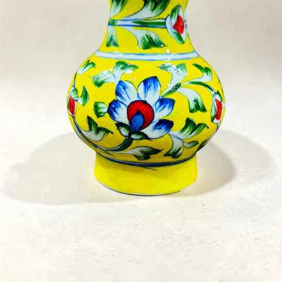 4-inch Blue Pottery Vase