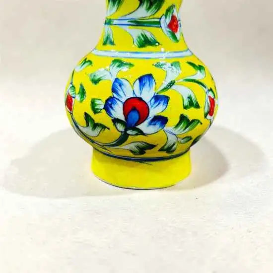 4-inch Blue Pottery Vase