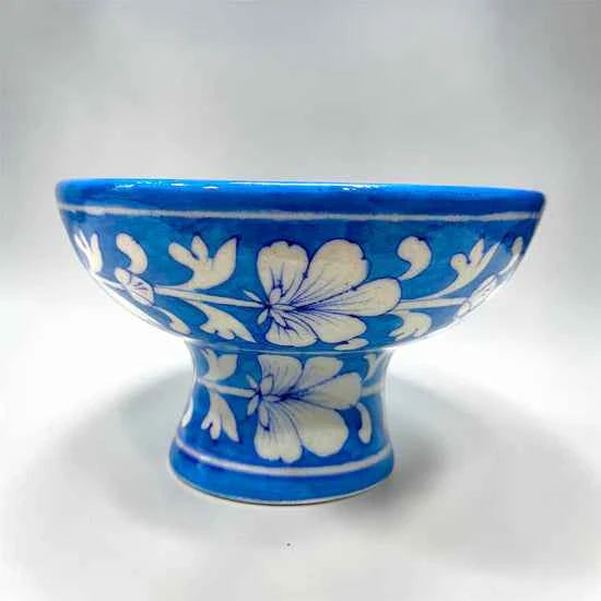 6-inch Blue Pottery Fruit Bowl
