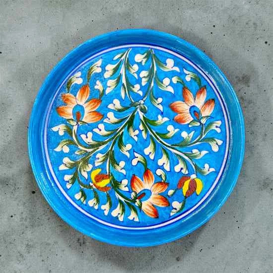 9-inch Blue Pottery Thali