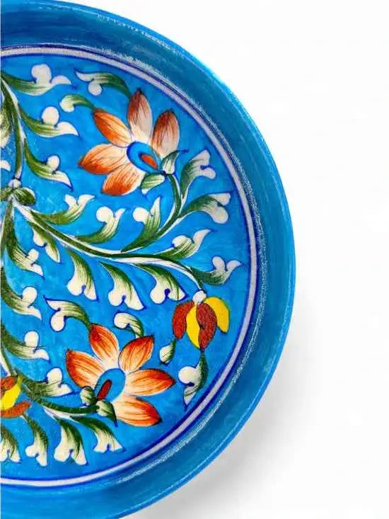 9-inch Blue Pottery Thali