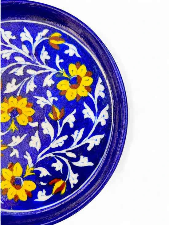 9-inch Blue Pottery Thali