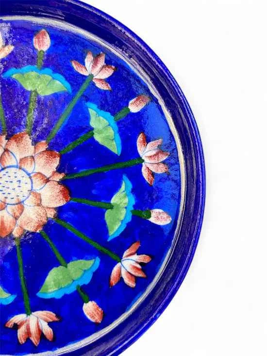 9-inch Blue Pottery Thali