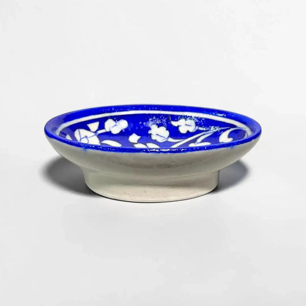 Blue Pottery Soap Dish