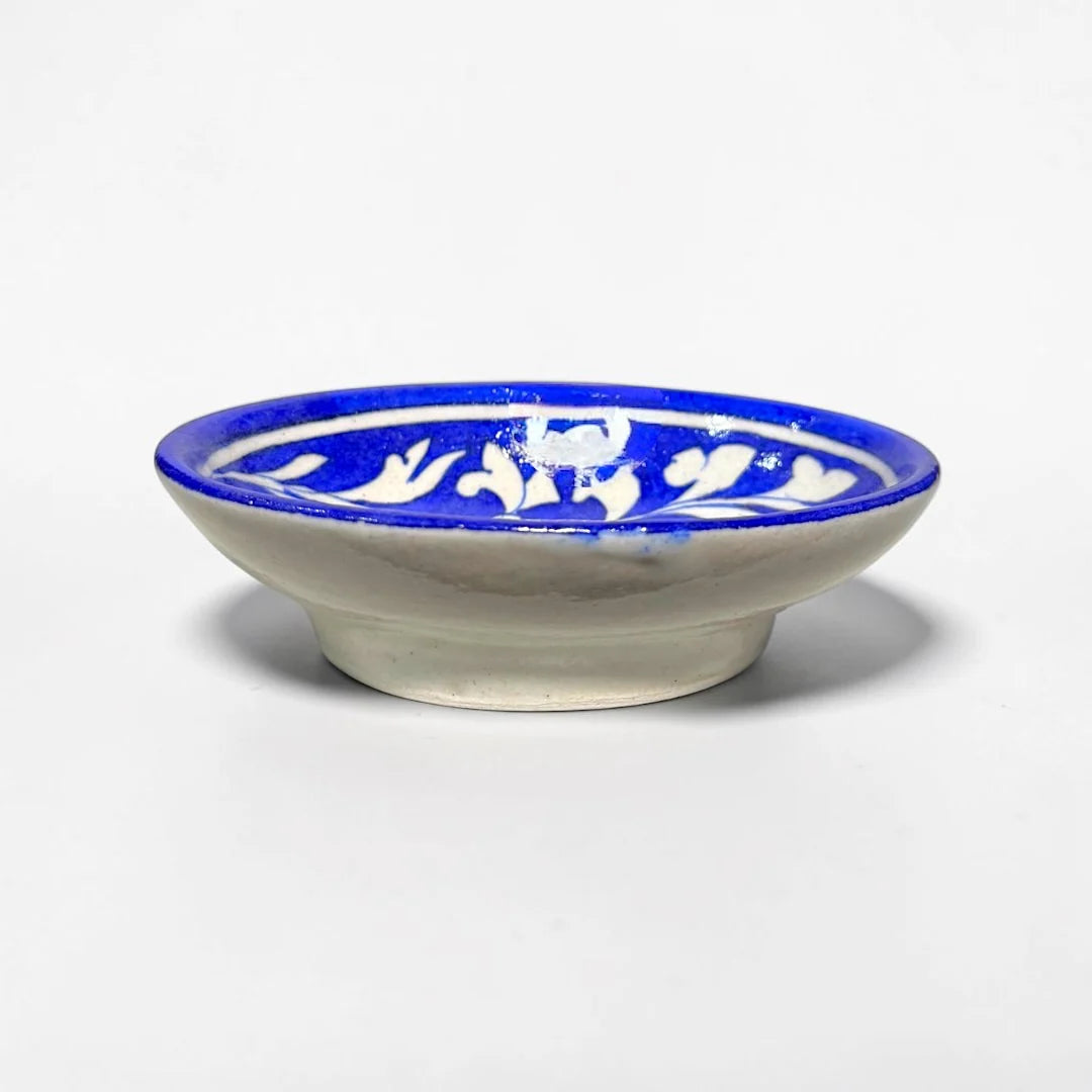 Blue Pottery Soap Dish