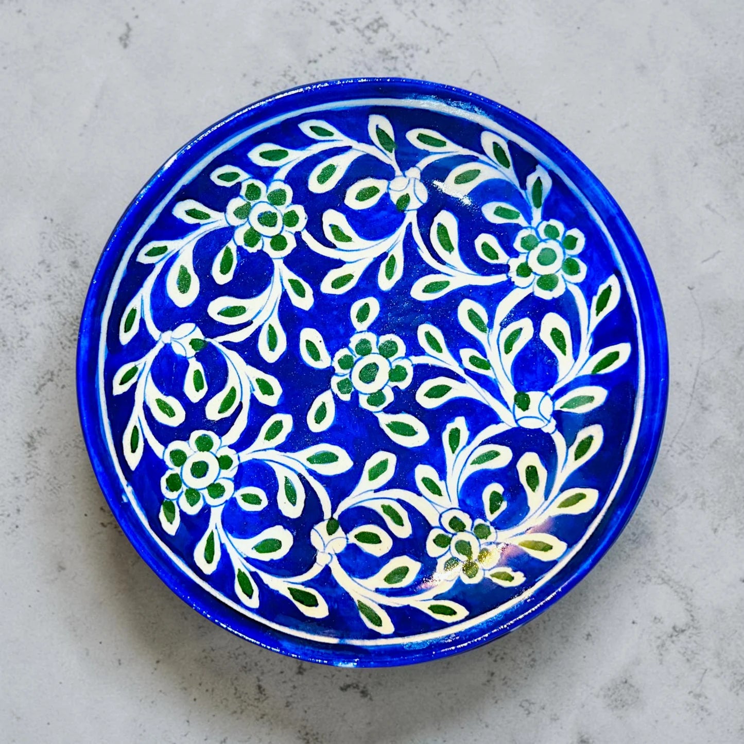 8-inch Blue Pottery Plate