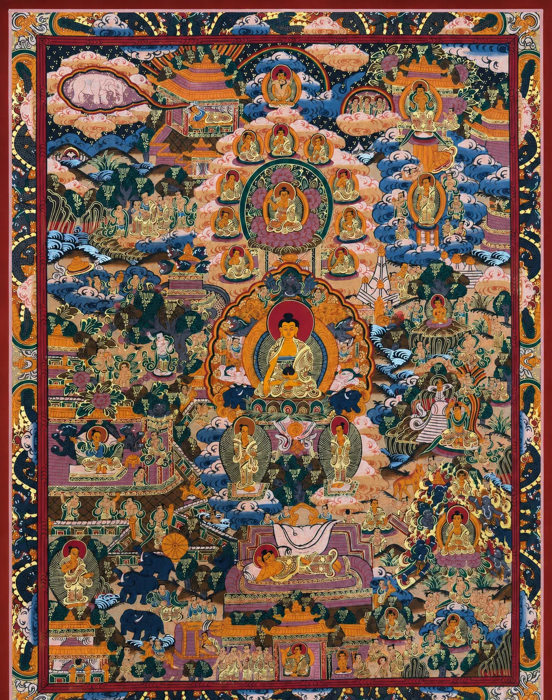Intricate_Buddhist_thangka_with_serene_Buddhas_w - Avyaan