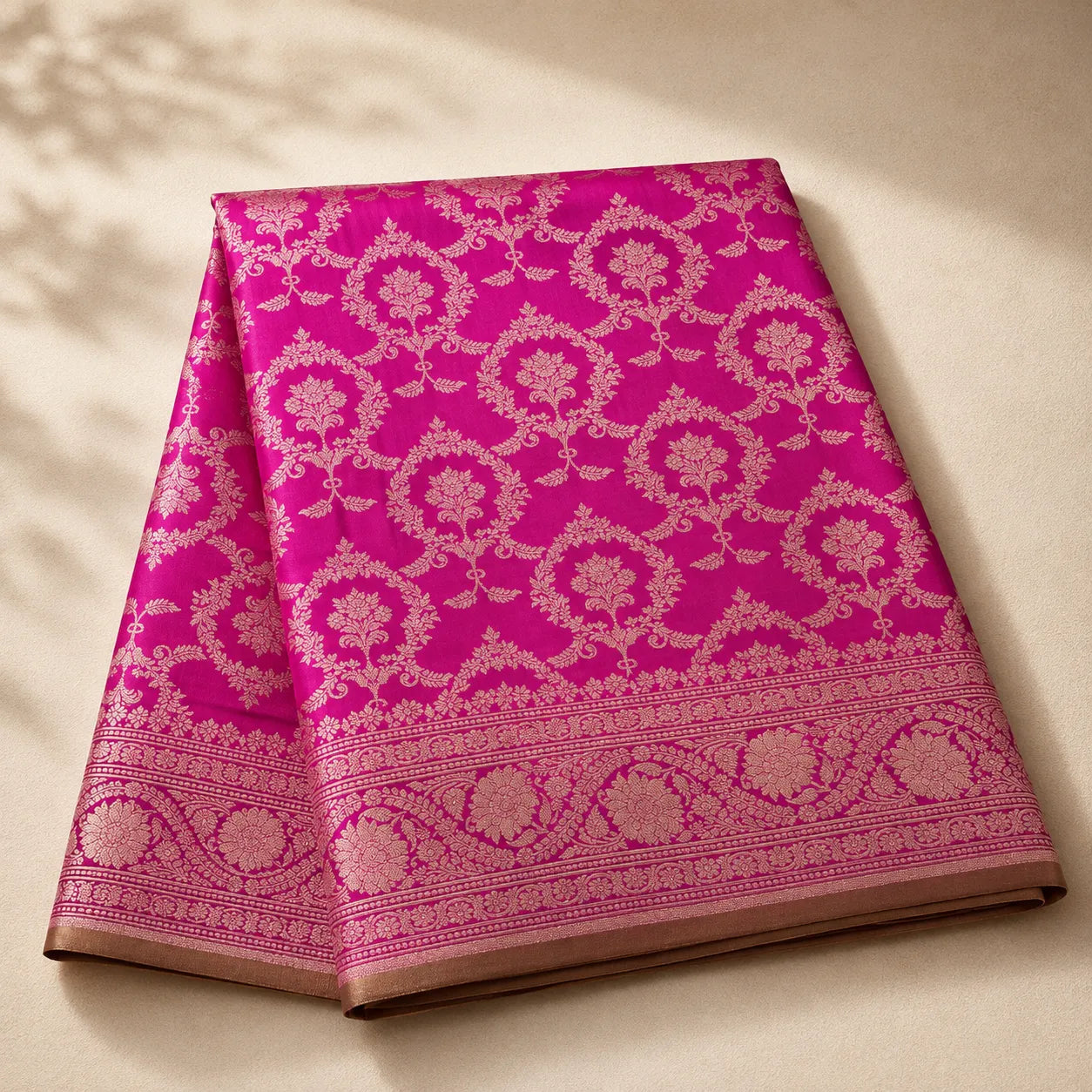 Royal Zari Floral Banarasi Silk Saree